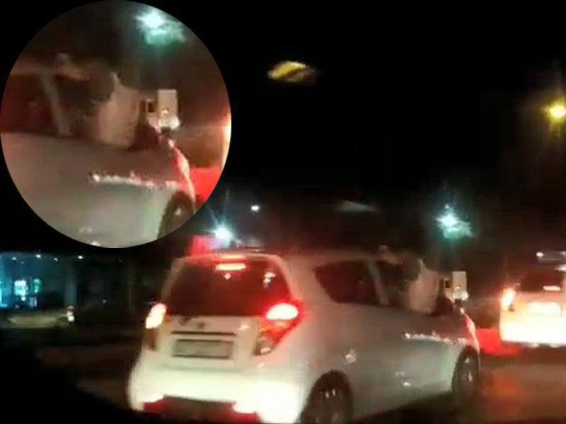 В Ташкенте оштрафовали женщину, катавшую 9-летнюю дочку на окне авто (видео)