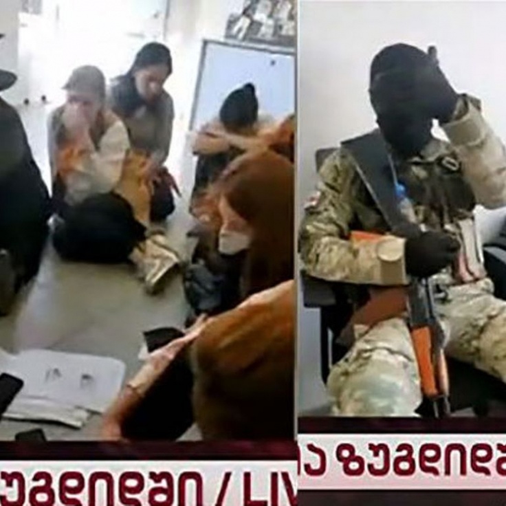 ограбление банка заложники. освобождение заложников. полиция грузии захватчик заложников в "банке грузии" задержан. мотивы захвата заложников. преступник захвативший заложников.