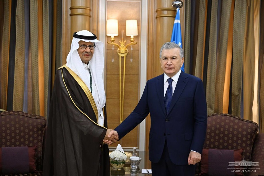 Shavkat Mirziyoyev Saudiya Arabistoni energetika vazirini qabul qildi