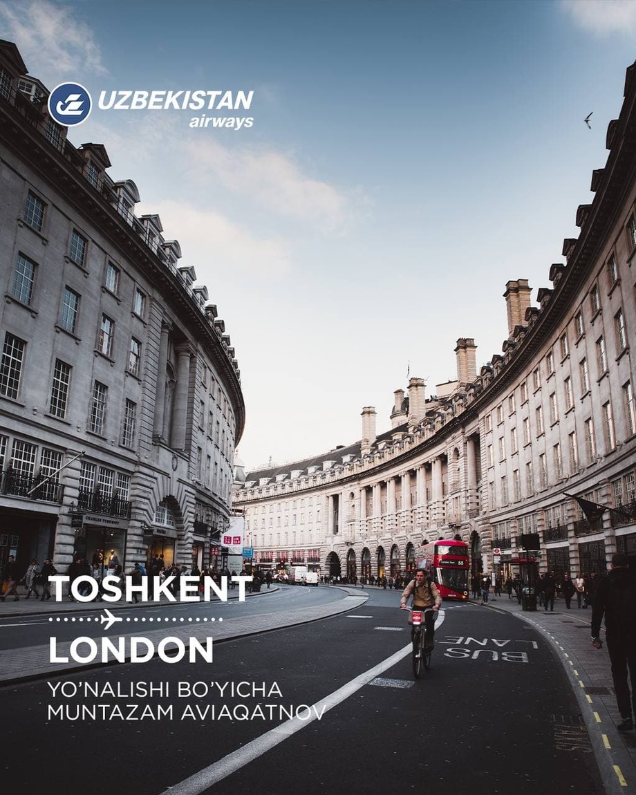 Toshkent – London aviaqatnovi tiklandi!