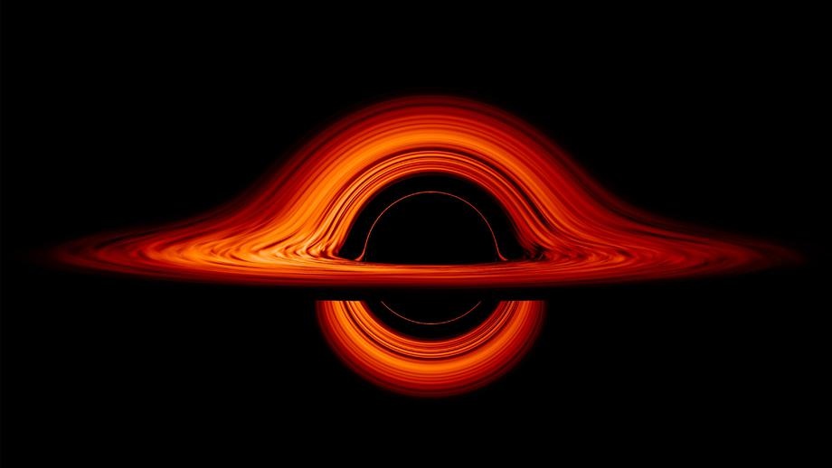 NASA показало на видео визуализацию черной дыры