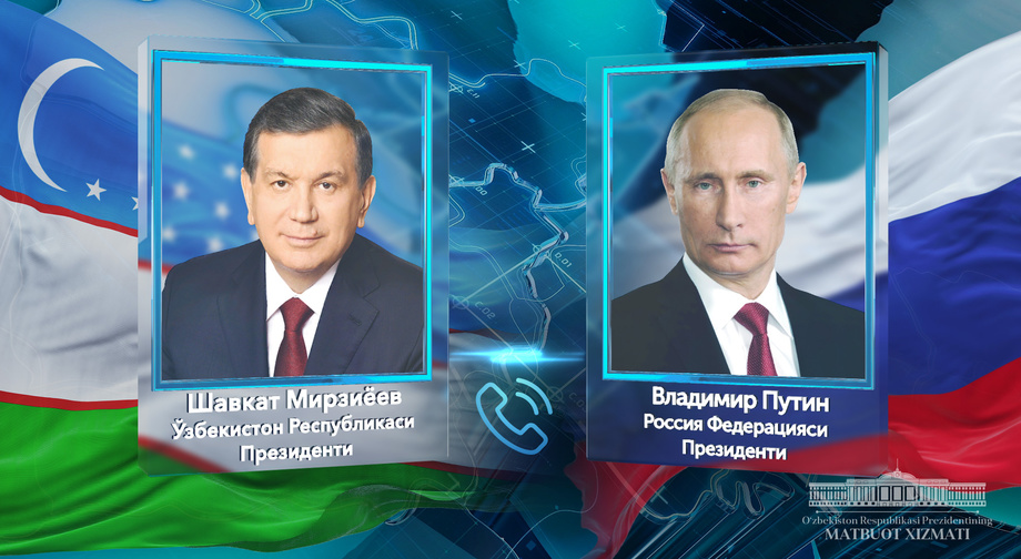Shavkat Mirziyoyev Rossiya Prezidenti bilan telefon orqali muloqot qildi
