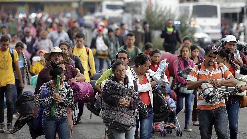 Караван мигрантов достиг Мехико