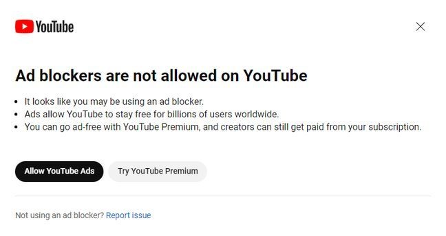 YouTube начал блокировать показ видео тем, кто пользуется блокировщиком  рекламы