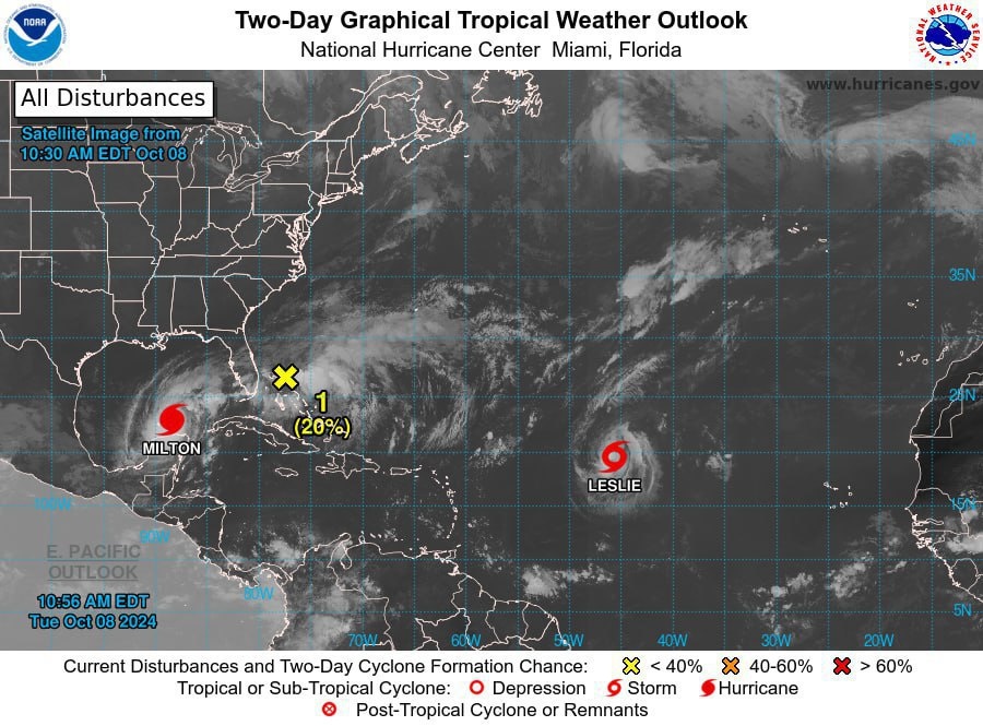 Ulkan to‘fon Florida shtatining bir qismini «uchirib yuborishi» mumkin