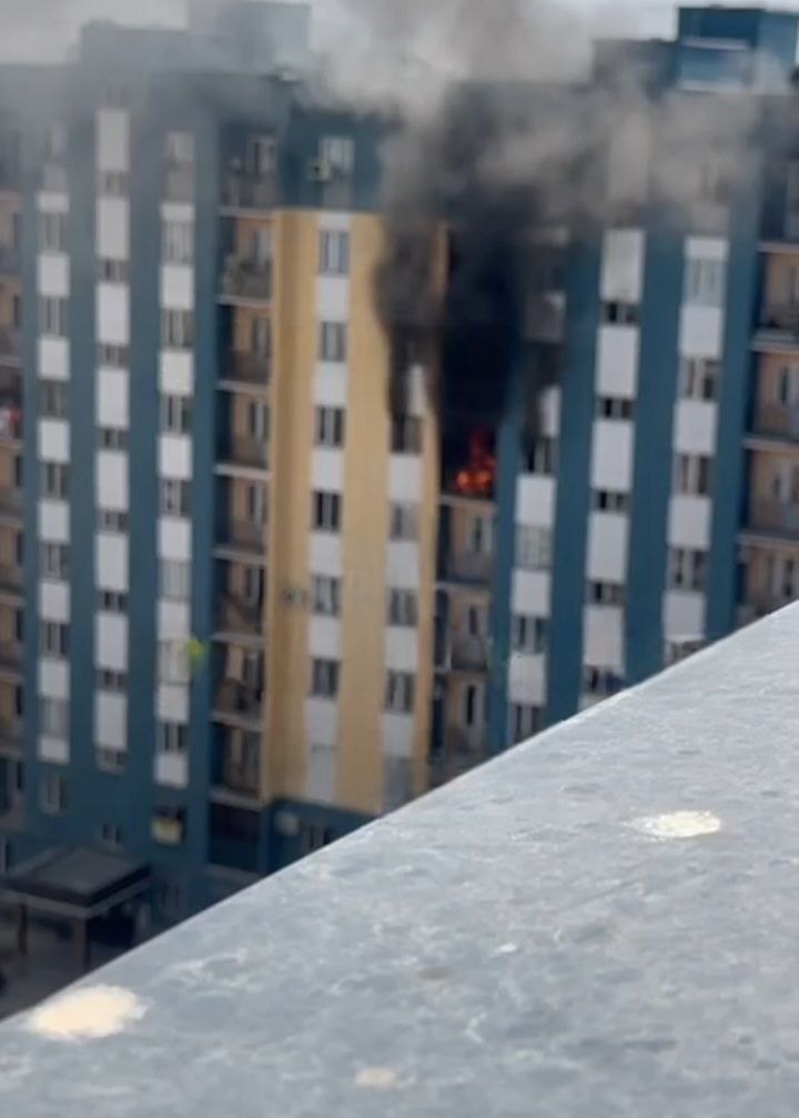 В одном из многоквартирных домов Бектемирского района произошёл пожар