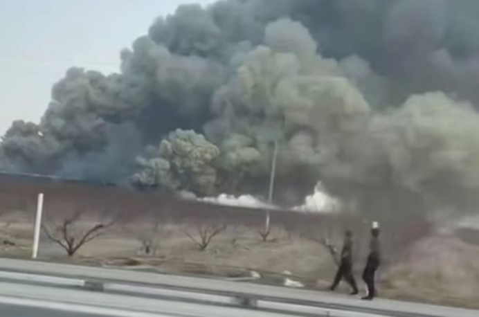 Олтиариқдаги кўчат омборида ёнғин содир бўлди