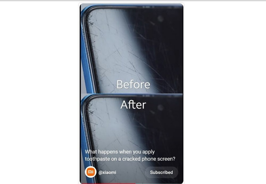 Зубная паста вредит экрану смартфона — Xiaomi не рекомендует полировать стекло телефона (видео)