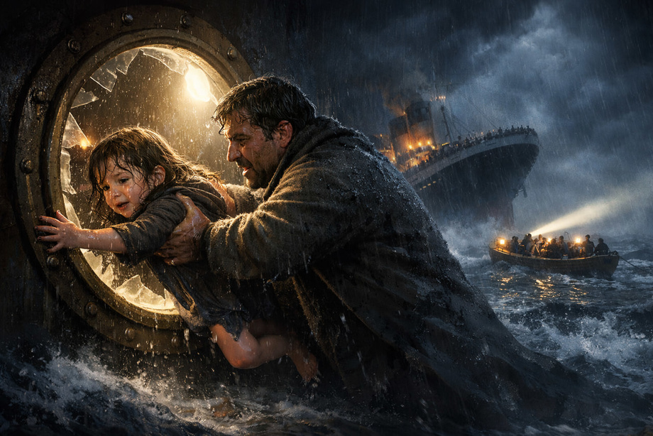 Qizini suvga uloqtirgan ota...