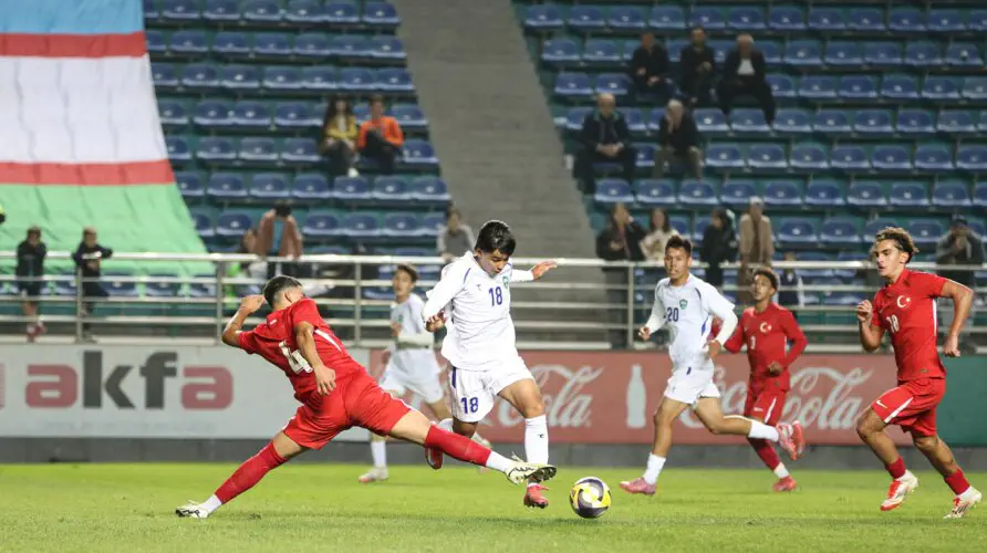 U-17. O‘zbekiston va Turkiya o‘yinida jangovar durang qayd etildi