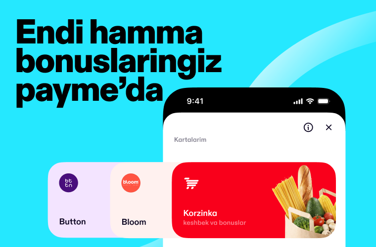 Sodiqlik kartasini skanerlash va xarid uchun to‘lov qilish — endi payme’da barchasi bir urinishda!