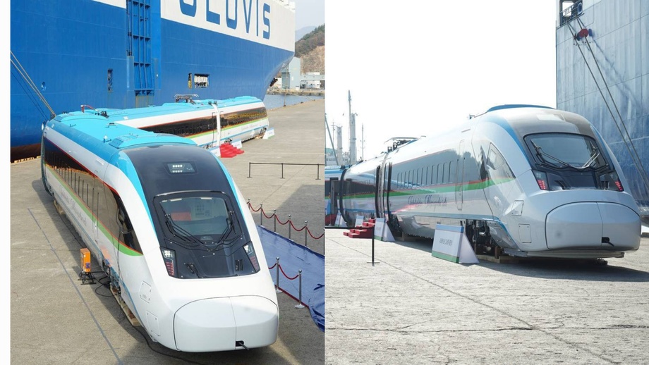 Южная Корея отправила в Узбекистан первую партию высокоскоростных поездов