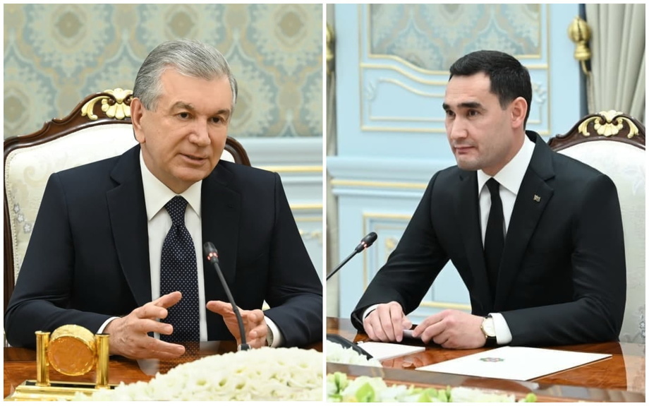 Prezident Shavkat Mirziyoyev Serdar Berdimuhamedovni qabul qildi