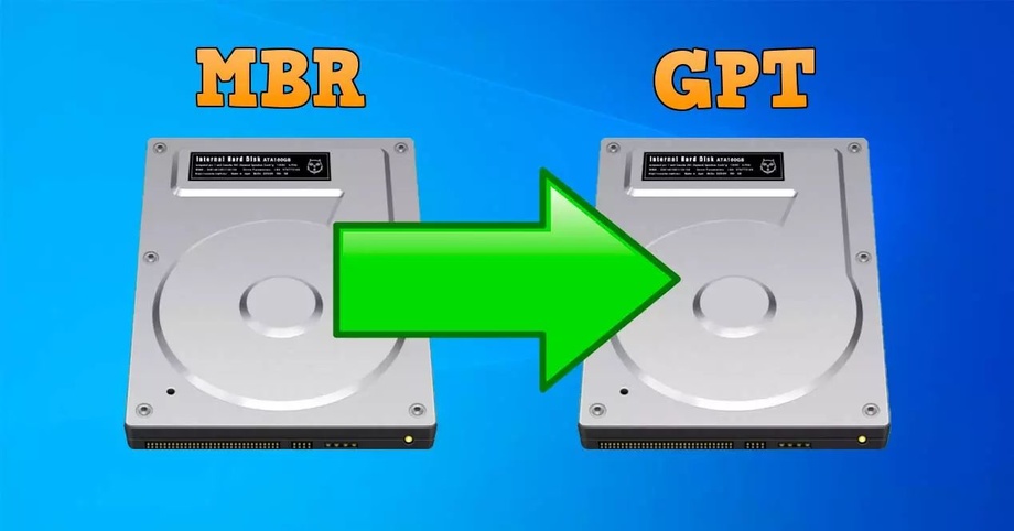 Как SSD или HDD конвертировать из MBR в GPT