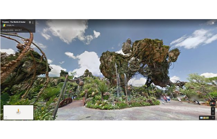 «Google Street View» орқали Диснейлендда сайр қилиш имконияти пайдо бўлди