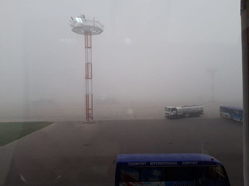 «Ўзбекистон ҳаво йўллари» самолётлари туман туфайли заҳира аэропортларга қўндирилди
