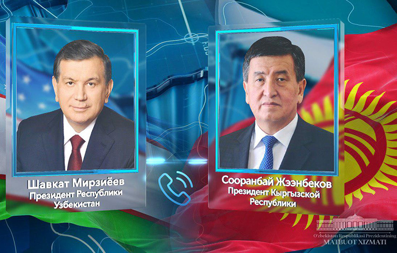 Shavkat Mirziyoyev Qirg‘iziston Prezidenti bilan telefon orqali muloqot qildi
