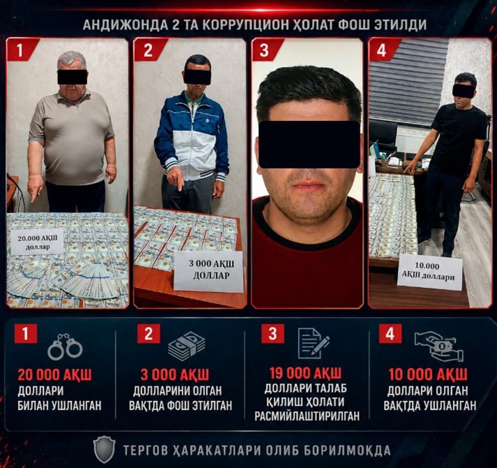 Андижонда ноқонуний ер савдоси билан шуғулланган мансабдорлар қўлга олинди