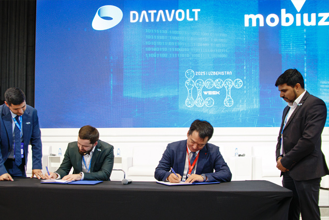 Mobiuz ва DataVolt ҳамкорлик меморандумини имзоладилар