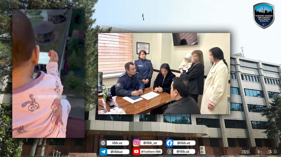 В Ташкенте женщину, усадившую ребенка на подоконник седьмого этажа, направили в психиатрическую экспертизу