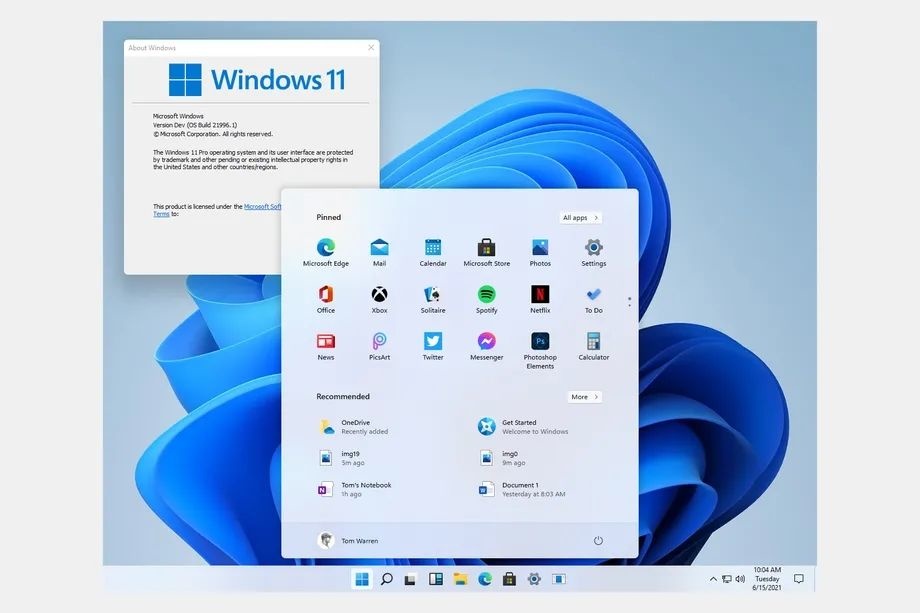 Вид Windows 11 раскрыт до официального анонса (фото)
