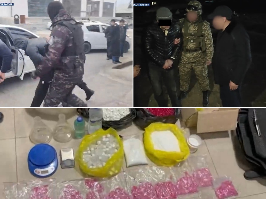В Узбекистане за неделю пресечена деятельность 18 преступных групп, изъято 123 кг наркотиков