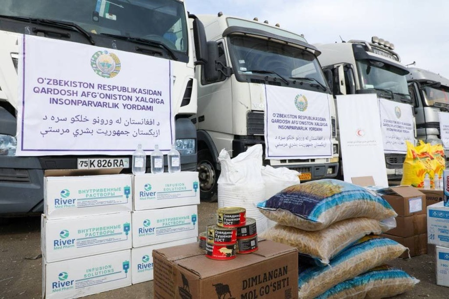 Ўзбекистон Афғонистонга гуманитар ёрдам етказиб берди