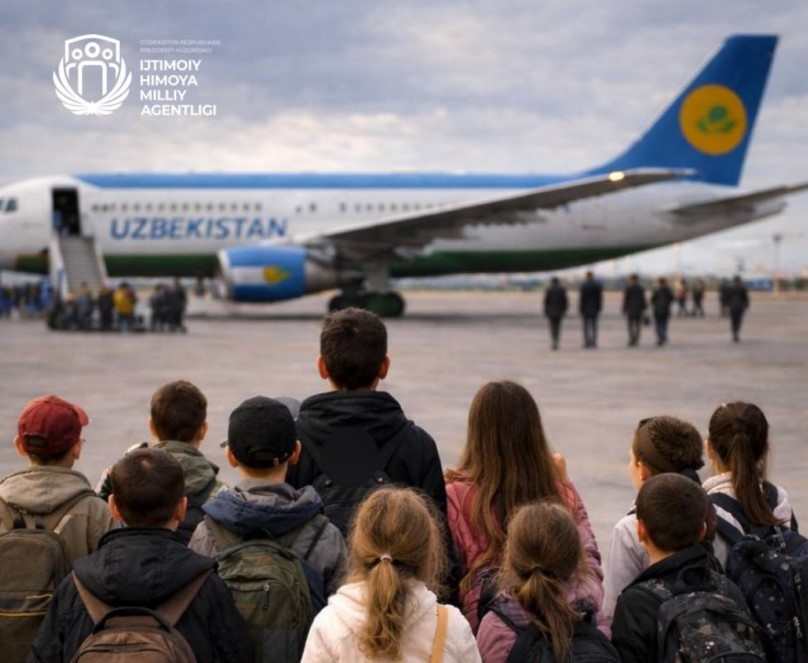 Россияда қаровсиз қолган 14 нафар бола Ватанга қайтарилди