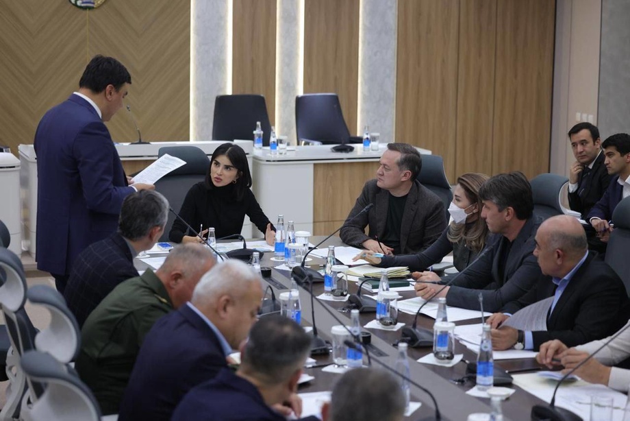 Саида Мирзиёева атмосфера ҳавосининг ифлосланиши бўйича йиғилиш ўтказмоқда