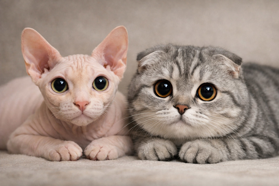 Нидерландияда скоттиш ва сфинкс наслли мушуклар сотувига чек қўйилди