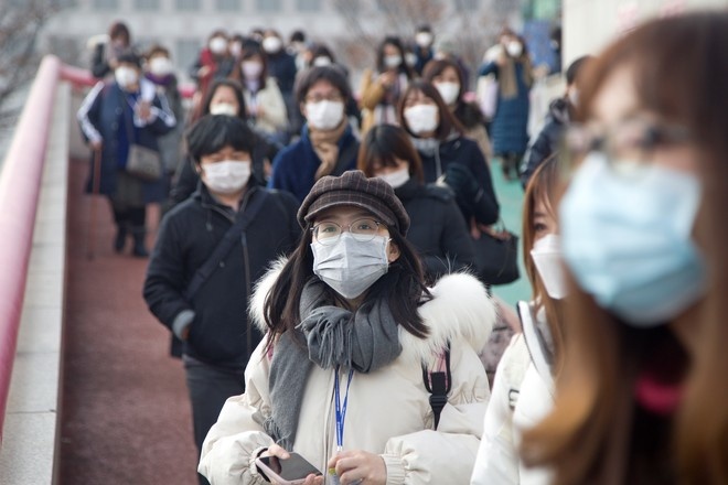 В Южной Корее коронавирус нашли ещё у 115 человек