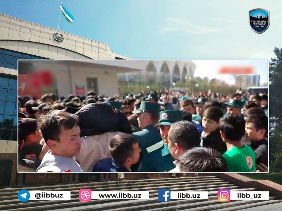 В ГУВД Ташкента прокомментировали инцидент у стадиона «Бунедкор»