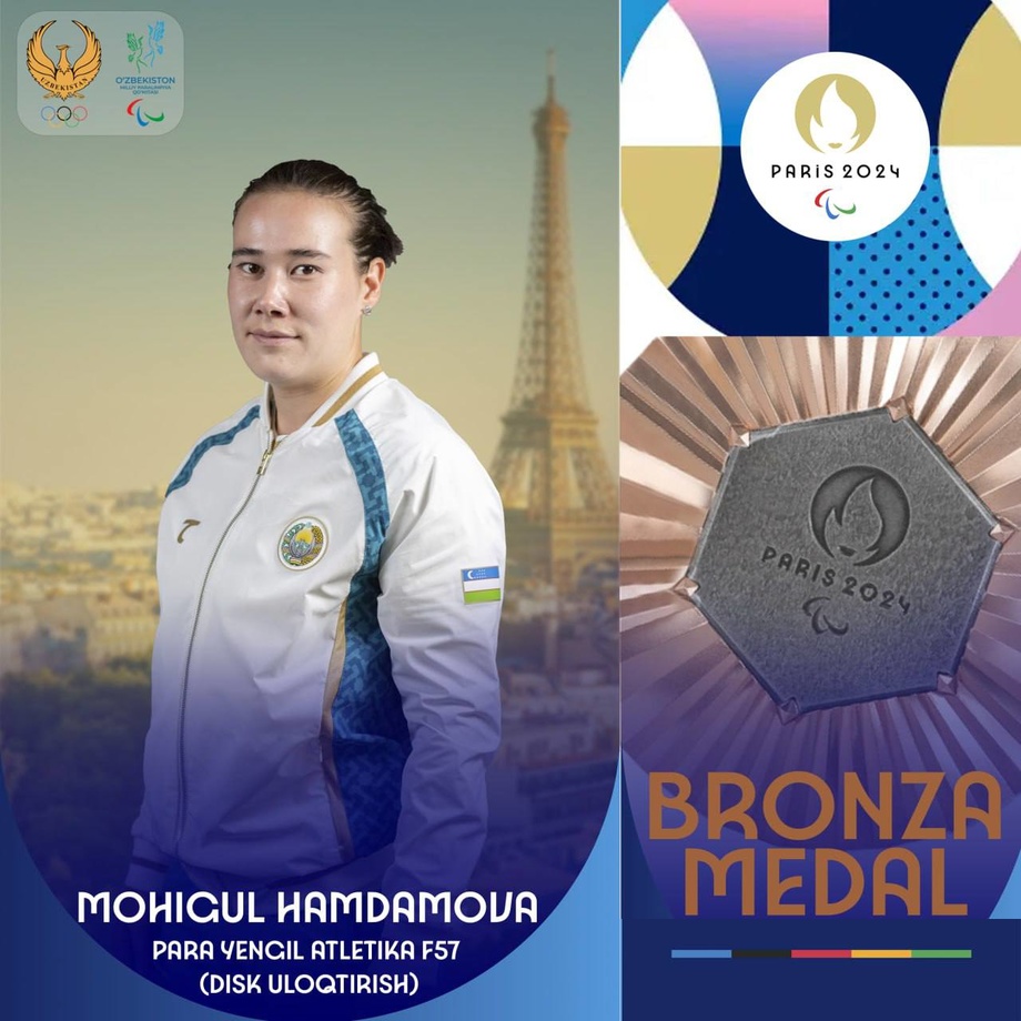 Mohigul Hamdamova bronza medalni qo‘lga kiritdi